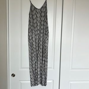 Snake skin print dress